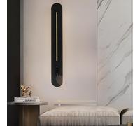 SXSaelciun Applique Murale LED d'intérieur avec Commande Tactile, 3 Couleurs, intensité Variable, Longue Bande en Aluminium, Lampe Murale Moderne et raffinée avec intérieur en Acrylique pour