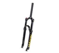 SXSaelciun Fourche à Suspension VTT DH, 26/27,5/29 Pouces, débattement 100 mm, Pression d'air, Tube Droit 28,6 mm, Verrouillage Manuel, QR 9 mm, XC AM FR Avant