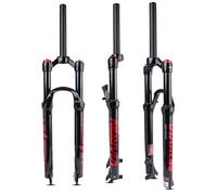 SXSaelciun Fourche à Suspension VTT DH, 26/27,5/29 Pouces, débattement 100 mm, Pression d'air, Tube Droit 28,6 mm, Verrouillage Manuel, QR 9 mm, XC AM FR Avant