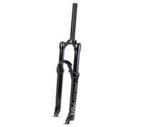 SXSaelciun Fourche à Suspension VTT DH, 26/27,5/29 Pouces, débattement 100 mm, Pression d'air, Tube Droit 28,6 mm, Verrouillage Manuel, QR 9 mm, XC AM FR Avant