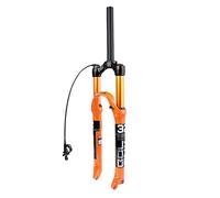 SXSaelciun Fourche Avant de vélo 26 27,5 29 Pouces, Amortisseur pneumatique, Suspension de vélo, Tube Droit/cône, épaulement/Frein à Disque à télécommande, débattement 100 mm, QR 9