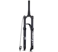 SXSaelciun Fourche Avant de VTT, réglage du Rebond, Tube Spinal de 26/27,5/29 Pouces, Suspension pneumatique à Commande par Fil, Alliage de magnésium, Pression B, 27,5 Pouces