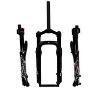 SXSaelciun Fourche Avant pour vélo de Neige 20 Pouces à air pour pneus Larges de 4 Pouces, Accessoires pour vélos, Frein à Disque QR 9 mm, débattement 120 mm, 1800 g (Couleur : B-n