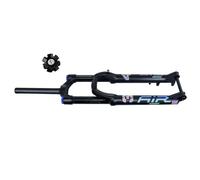 SXSaelciun Fourche Avant pour VTT 27,5/29 Pouces, Fourche pneumatique SuspeSXSaelciunion, axe cylindrique, débattement 15 x 100 mm, Pivot Droit 140 mm, Alliage d'aluminium 1-1/8