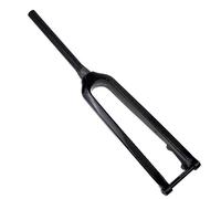 SXSaelciun Fourche Avant Rigide pour VTT DH en Fibre de Carbone 26/27,5/29 Pouces, Tube Conique sans Filetage, Frein à Disque 1-1/8", axe traversant 15 x 100 mm, Ultrali