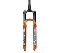 SXSaelciun Fourche Avant VTT 26/27,5/29 Pouces, débattement 160 mm, fourches, Suspension VTT. Compatible avec VTT, Cross-Country, VTT et Descente - Orange