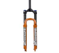SXSaelciun Fourche Avant VTT 26/27,5/29 Pouces, débattement 160 mm, fourches, Suspension VTT. Compatible avec VTT, Cross-Country, VTT et Descente - Orange