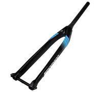 SXSaelciun Fourche Avant VTT DH en Fibre de Carbone 26"/27,5"/29" avec Tube Droit 1-1/8", Fourche Rigide pour VTT, axe traversant 15 x 100 mm, Freins à Disque