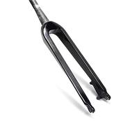 SXSaelciun Fourche Avant VTT DH Rigide en Fibre de Carbone, Tube Conique 26/27,5/29 Pouces, Freins à Disque 1-1/8 Pouces, fourches Avant ultralégères sans Filetage, QR 9 x 100 mm