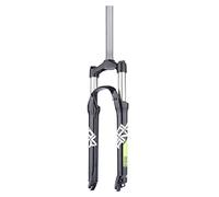SXSaelciun Fourche Avant VTT SuspeSXSaelciunion 26/27,5/29 Pouces en Alliage d'aluminium, débattement de 105 mm, Verrouillage Manuel, Tube Droit de 9 mm (Couleur : Noir et Vert, ta