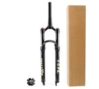 SXSaelciun Fourche de Suspension de vélo 26 Pouces, Fourche Avant ultralégère en Alliage de magnésium 27,5/29 Pouces, réglage du Rebond 120 mm, Pivot à Tube Droit 28,6 mm