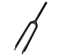 SXSaelciun Fourche Rigide en Fibre de Carbone pour VTT 26/27,5/29 Pouces, Fourche Avant Rigide, Tube Droit 1-1/8'', Frein à Disque, dégagement Rapide 9 x 100 mm, QR (Noir, 26 Pouces)