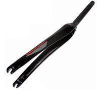 SXSaelciun Fourche Rigide VTT DH Federgabel700C pour vélo de Route, Tube Avant Droit en Fibre de Carbone 1-1/8", Frein QR 9 x 100 mm, Fourche de vélo ultralégère 370 g