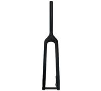 SXSaelciun Fourche Rigide VTT en Fibre de Carbone pour VTT DH, Fourche Avant 26/27,5/29 Pouces, Tube Conique 1-1/8 Pouces, axe traversant sans Filetage, Frein à Disque 15 x 100 mm,
