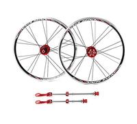 SXSaelciun Paire de Roues de vélo 20 Pouces, Jante en Alliage à Double paroi, Frein à Disque, moyeu à dégagement Rapide pour Roue Libre 7, 8, 9, 10 Vitesses (Couleur : A)
