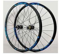 SXSaelciun Paire de Roues de vélo de Route et de Montagne 26/27,5/700C/29, axe traversant, Jante Avant et arrière, Frein à Disque, Cassette 8-12 Vitesses