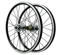 SXSaelciun Paire de Roues de VTT 22 Pouces, Jante en Alliage d'aluminium, Freins à Disque 24H/V, dégagement Rapide pour 7, 8, 9, 10, 11, 12 Vitesses (Couleur : Argent)