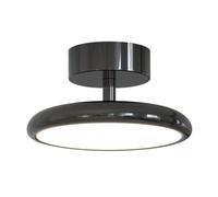 SXSaelciun Plafonnier LED Moderne encastré, Lampe de Plafond Ronde rétro Minimaliste rotative à 25 degrés avec Finition chromée argentée pour Couloir, entrée (B)