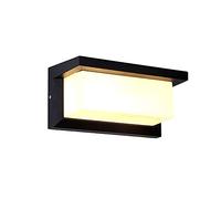SXSCARKX Applique Murale LED extérieure, étanchéité IP65, luminaire carré avec détecteur de Mouvement, idéale pour terrasse, Balcon, Garage ou Atelier.