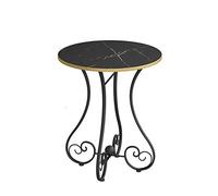 SXSCARKX Canapé Rond, Table Basse Nordique INS, Pieds en MDF et Acier au Carbone, pour Petit Appartement, Salon, Chambre (40 cm)