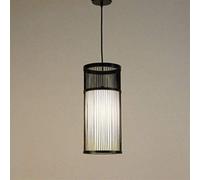 SXSCARKX Lampe Suspendue cylindrique en Bambou à tête Unique, Style Chinois Zen, Design Tendance, Simple, à économie d'énergie, LED, E27, éclairage créatif pour Salon de thé, 13,5