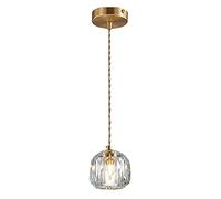 SXSGSM Suspension Transparente Moderne: Mini luminaires Suspendus Dimmable LED Boule de Cristal Suspensions pour îlot de Cuisine Bar Salle de Bain Chevet The New