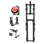 SXSHEYS Fourche à air 27,5 Pouces 29 Pouces, Alliage de magnésium, Double Pivot, VTT de Descente, diamètre 28,6 mm, Noire, débattement 150 mm