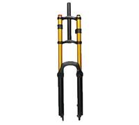 SXSHEYS Fourche à air à Double épaulement pour VTT, Compatible avec Les Roues de 26, 27,5 et 29 Pouces, Frein à Disque, axe QR 1-1/8", débattement de 9 mm, Amortissement de 130 mm, 2500 g.