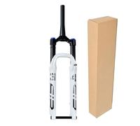 SXSHEYS Fourche à air, débattement de 160 mm, Roues de 26/27,5 Pouces, en Alliage d'aluminium, axe traversant de 1-1/8 Pouce pour VTT, réglage du Rebond de 15 mm, Blocage Manuel/au té de Fourche