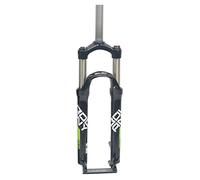 SXSHEYS Fourche Avant de Suspension pour VTT 26/27,5/29 Pouces, Alliage d'aluminium, Freins à Disque mécaniques, 2640 g (Noir/Vert, 27,5 Pouces)