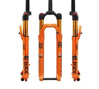SXSHEYS Fourche de Descente pour VTT 26, 27,5 et 29 Pouces, Suspension DH, débattement à air de 28,6 mm, réglage du Rebond de 120 mm, axe traversant Avant de 100 x 15 mm.