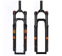 SXSHEYS Fourche de vélo 27,5 po/29 po, Suspension, Blocage Rapide 32, Frein à Disque Avant, Amortisseur à air, Bras Droit 1-1/8 po, débattement RL/HL 105 mm