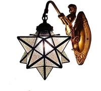 SXSHEYS Lampe de Table Vintage sirène, Applique Murale de Balcon, Lampe Classique créative en Verre en Forme d'étoile pour Chambre d'enfant (Verre dépoli)