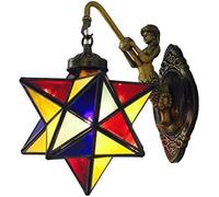 SXSHEYS Lampe de Table Vintage sirène, Applique Murale de Balcon, Lampe Classique créative en Verre en Forme d'étoile pour Chambre d'enfant (Verre dépoli)