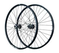 SXSHEYS Paire de Roues VTT 26/27,5/29'' DH/XC/AM, Jantes 32 Trous, 360 clics, Freins à Disque, axe traversant, Avant 15 x 110 mm, arrière 12 x 142 mm, pour Cassette 7-12 Vitesses
