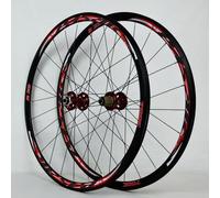 SXSHEYS Paire de Roues VTT 700C pour vélo de Route, Jantes Avant et arrière, Freins à Disque, 8, 9, 10, 11 Vitesses, Roue Libre, moyeux à roulements à Blocage Rapide (Rouge, 700C)