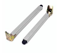 SXSHEYS Pieds de Table pliants réglables en Acier Inoxydable, Pieds télescopiques pour Bar à Manger et Petit-déjeuner, 30 à 150 cm, Argent, épaisseur 60 cm/23,6 Pouces