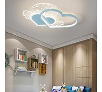 SXSHEYS Plafonniers en Forme de cœur à intensité Variable 30W 38W, luminaires LED encastrés Modernes, 3 Modes de Changement de Couleur pour Chambre d'enfant ou décoration