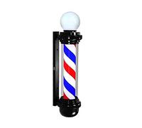 SXSHEYS Poteau de barbier à LED Rouge, Blanc et Bleu, Logo de Salon de Coiffure - Lumière accrocheuse, étanche et rotative pour barbier, enseigne de Magasin de barbier, Design Unique