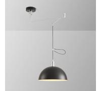 SXSHEYS Suspension pour Salle à Manger, Applique Murale à Bras articulé, plafonnier avec Abat-Jour Semi-Circulaire en métal réglable, Lampes