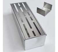 SXSJMY Accessoires pour caniveau extérieur, Bouchon de Finition avec connecteur, pour caniveau extérieur d’Une Largeur de 7 cm