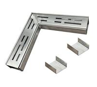 SXSJMY Caniveau Terrasse Coin De 5 Cm De Large à 90°avec Raccord