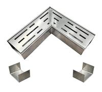 SXSJMY Caniveau Terrasse Coin De 7 Cm De Large à 90°avec Raccord