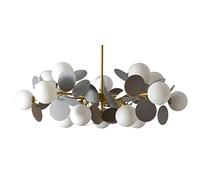 SXSKPP Lustre créatif Moderne, Abat-Jour coloré, Lampe Suspendue, personnalité créative, Feuille colorée, lumière, Restaurant, Chambre à Coucher chaleureuse, Princesse (Blanc) (15