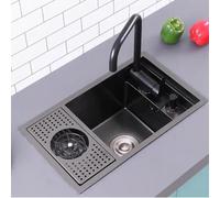 SXSLTSA Robinet de Cuisine Pliable et Invisible, en Acier Inoxydable, pour Appartement, café, Restaurant, Bar, Gain de Place (70 x 40 x 23 cm)