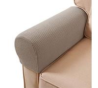 Sxspace Protège-accoudoirs de canapé pour fauteuils, canapés, antidérapant, 2PCS/Set housses d'accoudoirs en polaire premium extensibles protecteur de bras de chaise canapé fauteuil ajustement