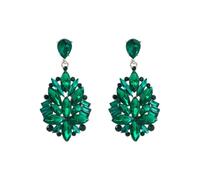 SXSWCH Big Rinestone enracine des boucles d'oreilles pour les femmes filles brillantes en cristal en cristal lustre en larme