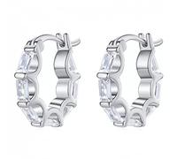 SXSWCH Boucle d'oreille de zircon carrée
