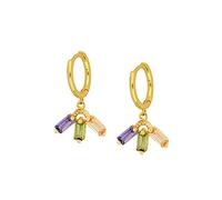 SXSWCH Boucles d'oreilles de Cerceau 100% réelles pour Les Femmes de la Boucle d'oreille Ronde Couleur Zircon percées Boucles d'oreilles Cartilage