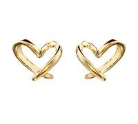 SXSWCH Boucles d'oreilles en argent sterling à cœur sterling minimaliste pour les filles charme creux amour coeur carter minuscule petit cartilage tragus post-broche hypoallergénique percée de